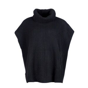 Mansted Zobee Cowl Neck Vest Black Small 100% Yak